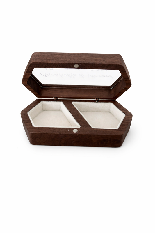 Wooden ring bearer box
