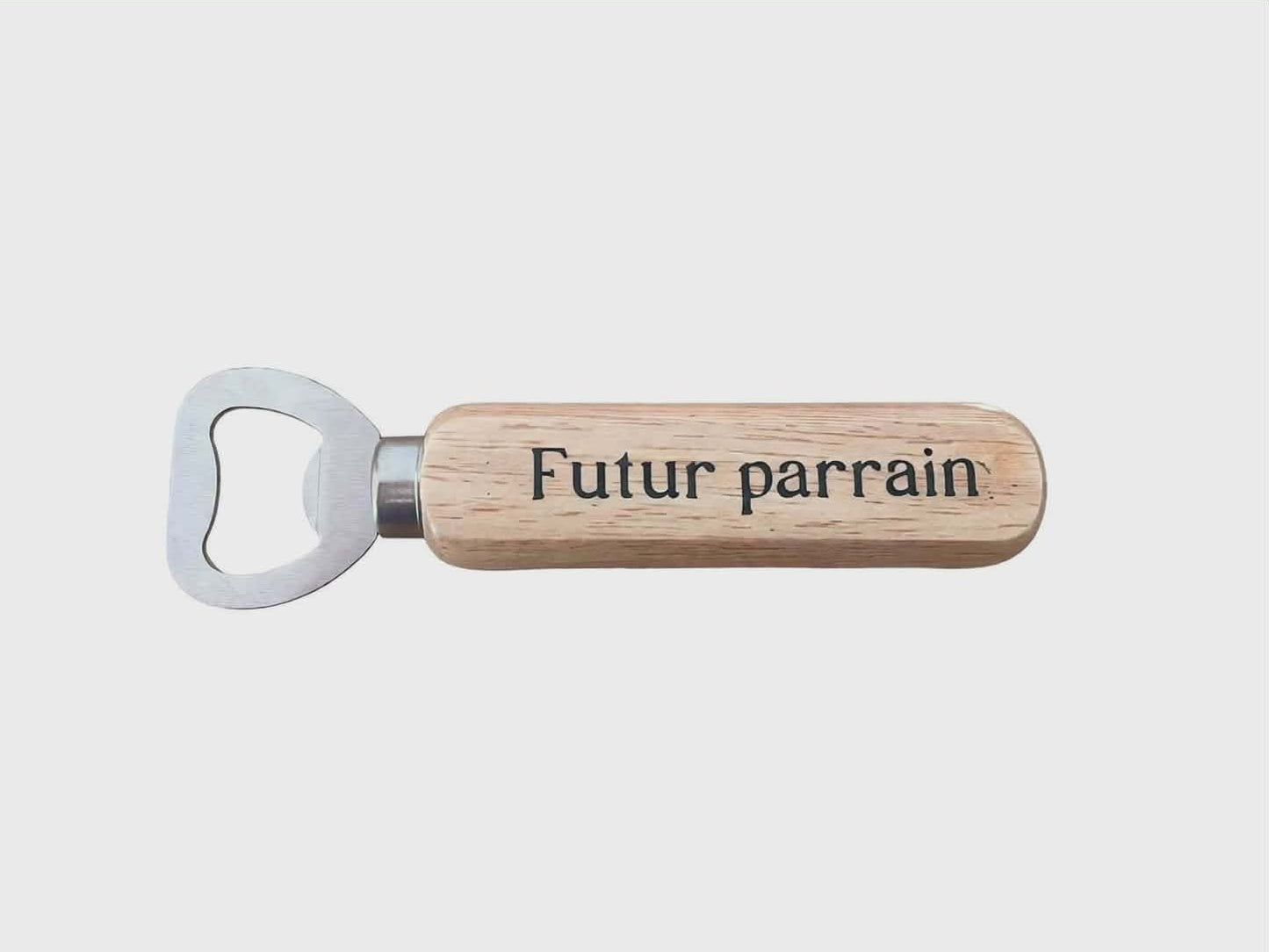 Wooden bottle opener