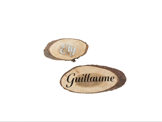 Marque-place en bois