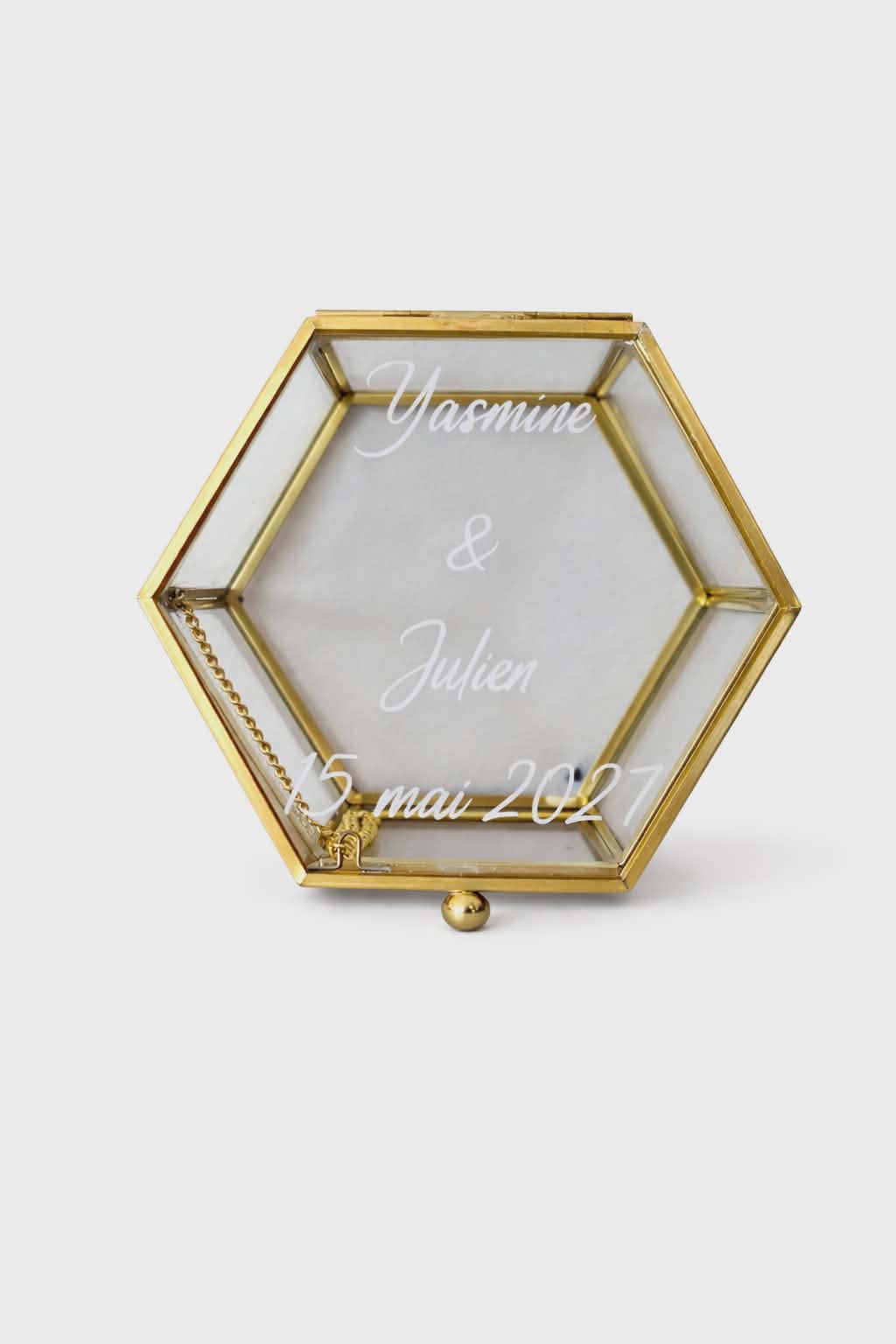 Glass ring box